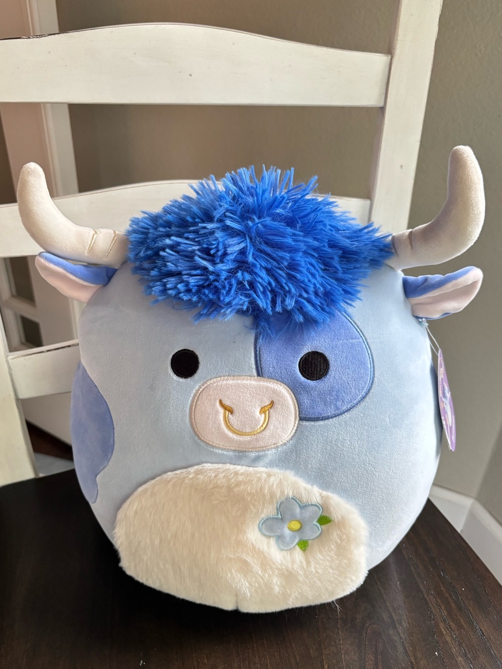 NWT Squishmallows Original Bermayeh the Bull Blue Plush NWT